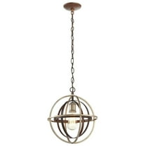 Home Decorators Collection 27030 1-Light Bronze & Champagne Pewter Mini Pendant