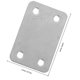 thumbnail image 2 of CRAFTHROU 12Ud Placas Para Reparación De Muebles En Acero Inoxidable Color Plata, 2 of 6