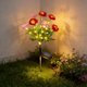 thumbnail image 4 of 7-Head Solar Faux Flower Lights Waterproof LED Artificial Flower Garden Decor Solar Stake Lights for Pathways Lawns Patio Yard Auto off on Landscapes Lighting, 4 of 6