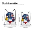 thumbnail image 2 of Honeii The Map Of United States Print Drawstring Backpack,Drawstring Bags String Backpack Gym Cinch Sack Backpack Sport Bag Draw-Small, 2 of 6