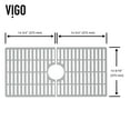 thumbnail image 4 of VIGO 30 in. x 15 in. Silicone Bottom Grid for Single Bowl Kitchen Sink in Gray, 4 of 4
