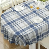 Oval Tablecloth, Waterproof Oval Plaid Table Cloth 60x102 Inch Machine Washable Fabric Table Cover for Kithchen Dining Decor