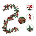 thumbnail image 1 of Cqxid Fleurs Artificielles à Moins de 10$ Guirlande de Baies Rouges avec et pour Cheminée d'Arbre de Noël Décoration Intérieure Extérieure, 1 of 9