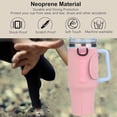 thumbnail image 5 of Water Bottle Carry Bag for 30/40oz Tumbler with Handle, Water Bottle Holder with Adjustable Shoulder Strap for Hiking Travelling Camping, 5 of 8