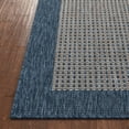 thumbnail image 7 of Well Woven Medusa Odin Solid Striped Blue 2'3" x 3'11" Indoor/Outdoor Flat-Weave Area Rug, 7 of 7
