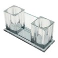 thumbnail image 2 of Soporte para micrófono de 2 ranuras, soporte de almacenamiento para micrófono, soporte de acrílico para micrófono inalámbrico de escritorio, 2 of 5