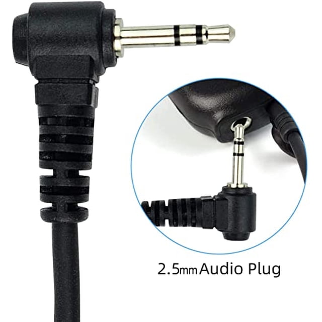 Retevis - Auriculares Walkie Talkie de 1 Pin con micrófono PTT para Re