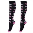 thumbnail image 2 of Calcetines Deportivos de Compresión pa Mujer, Dolor, Fatiga, Rigidez, Dolor Negro rosa Yinane Calcetines de compresión, 2 of 6