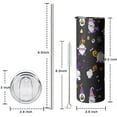 thumbnail image 5 of 20oz Halloween Gnomes and Pumpkins Skinny Tumblers Stainless Steel Tumbler with Lid and Straw,Vacuum Insulated Double Wall Travel Tumbler Cups with Cleaning Brush for Coffee,Tea, 5 of 6