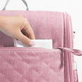 thumbnail image 6 of Sunveno Large Diaper Bag Baby Foldable Changing Station Bag Travel Backpack with Soft 100% Cotton Pad for 6-18 Month, Pink, 6 of 13