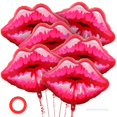 thumbnail image 1 of Balloons YOTHORN Big Red Lip, papel de aluminio para fiestas, 30 cm, 6 unidades, 1 of 7