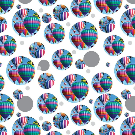 Hot Air Balloon Day Pattern Birthday Premium Gift Wrap Wrapping Paper Roll