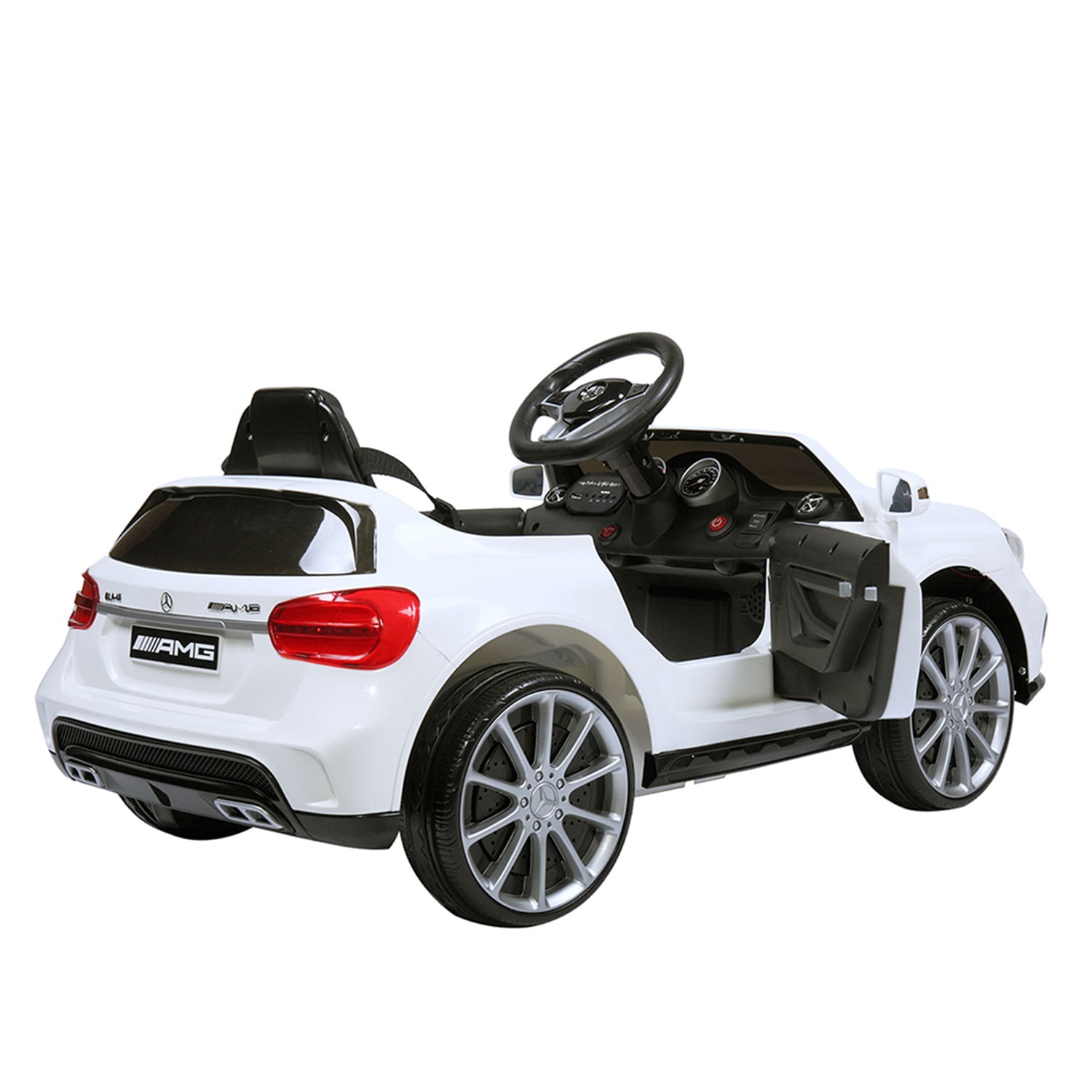 CIPACHO Licensed Mercedes Benz AMG, Electric Vehicle for Children 3-6, 6V Ride on Car with Parental Remote Control, MP3 Player Headlights, White