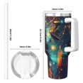 thumbnail image 4 of Pofeuu Mystic Wolf Dreamcatcher Print 40oz Ice Bully With Handle And Straw Stainless Steel Vacuum Insulated Cup And 2 In 1 Straw Lid, 4 of 8