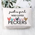 thumbnail image 3 of Bolsa de maquillaje BDPWSS Chicken Lover Just a Girl Who Loves Peckers, 3 of 7