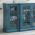 thumbnail image 4 of Teal Blue Storage Cabinet | Adjustable Shelves with 3 Heights | Smooth Surface for Easy Cleaning | Ample Desktop for Display, 4 of 6