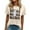 Beige, variant on Essentials Womens Tees Tops Basic Shirts Printed Round Neck Solid Color Short Sleeved Fall Winter Clothes