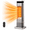 Silver, variant on 24 Inch 1500W PTC Ceramic Tower Space Heater, 70° Oscillation, 7-Color LED Light, 12H Timer, Adjustable Thermostat, Quiet Portable Indoor Electric Heater for Bedroom Home Office