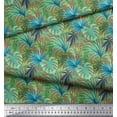 thumbnail image 2 of Soimoi Polyester Crepe Fabric Tropical Leaves Fabric Prints by Yard 42 Inch Wide, 2 of 5