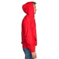 thumbnail image 4 of Mens Heavyweight Casual Pullover Hoodie Sweatshirt with Front Pocket (Red, XL), 4 of 5