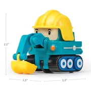 Robocar Poli, Poke DIE-CAST Metal Toy Cars, Excavator Construction Vehicle Toys (Non-Transforming Diecast Figure Vehicles), Kids for Ages 3 and up, Holiday Kids Gift