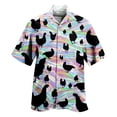 thumbnail image 5 of Camisa de pollo divertida con estampado 3D para hombre, camisa de manga corta con solapa, cómoda, informal, para fiesta en la playa, ropa de calle, camisas de talla grande para hombre, 5 of 5