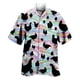 thumbnail image 5 of Camisa de pollo divertida con estampado 3D para hombre, camisa de manga corta con solapa, cómoda, informal, para fiesta en la playa, ropa de calle, camisas de talla grande para hombre, 5 of 5