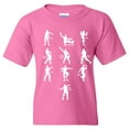 thumbnail image 6 of UGP Campus Apparel Emote Dances - Funny Youth T Shirt - Large - Pink, 6 of 6