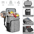 thumbnail image 5 of Travel Cooler Bag - Black Leopard Print Camping Beer Cooler Backpack with Bottle Opener- Waterproof Insulated Picnic Backpacks - Cooler Bag for Beach, 5 of 6