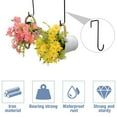 4× Fence Hooks Heavy Duty Over Door Hooks Steel Plant Hanger Hang