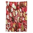 thumbnail image 3 of Ambesonne Gingerbread Man Tablecloth Rectangular Table Cover, Sugary Treats, 60"x84", Red Brown White, 3 of 4