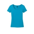 thumbnail image 5 of District Made Ladies Perfect Weight Scoop Tee-M (Bright Turquoise), 5 of 6