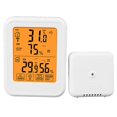 thumbnail image 1 of Thermomètre hygromètre sans fil 1 à 1, écran tactile LCD rétroéclairé, étanche, moniteur de température et d'humidité, 328 pouces / 100 m, 1 of 4