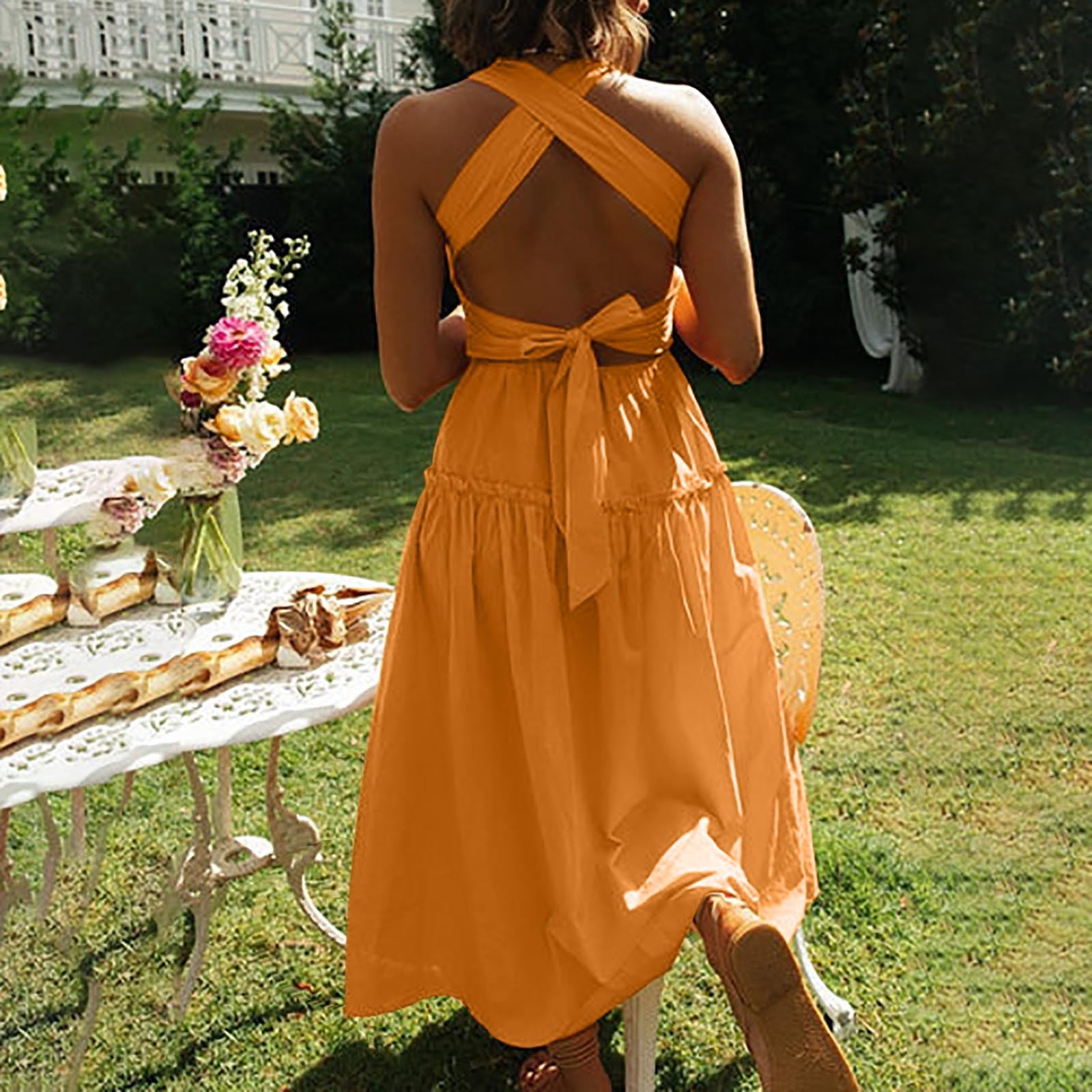 white dresses knee length High neck Knee-length Short Homecoming Dress for summer time memorial day dress for filter_color:multicolor Waist Size:95 - 107 cm White Confirmation Dresses |
