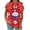 Red, variant on Vmvidoty Vintage Flowers V Neck Shirt for Women Boho Floral Wildflowers Graphic Tee Casual Summer T Shirt Red L
