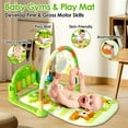 thumbnail image 6 of Baby Play Mat Baby Gym,Funny Play Piano Tummy Time Baby Activity Mat with 5 Infant Sensory Baby Toys, Music and Lights Boy & Girl Gifts for Newborn Baby 0 to 3 6 9 12 Months (Green), 6 of 6