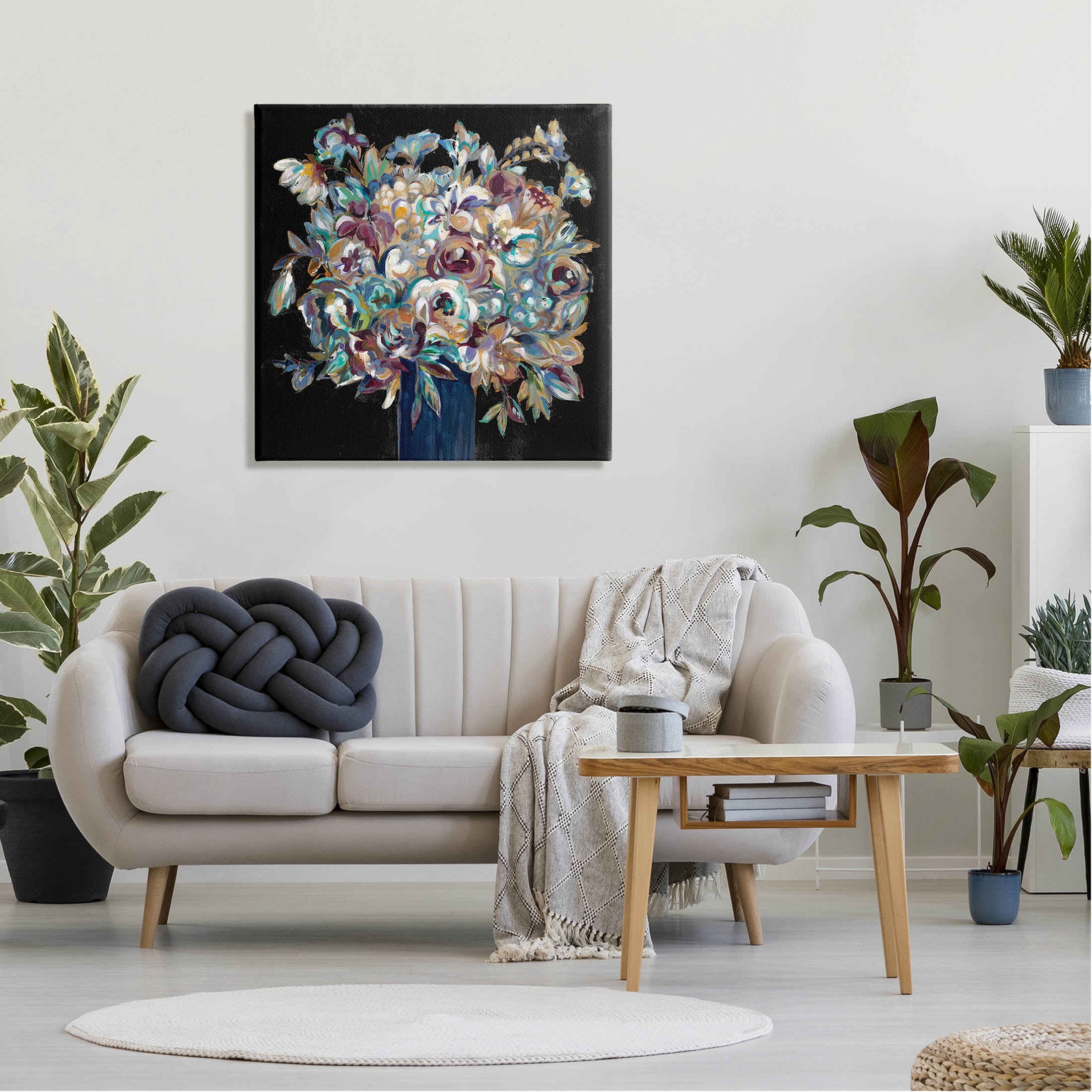 Stupell Industries Modern Flower Bouquet Painting Painting Gallery Wrapped Canvas Print Wall Art, Design by Liz Jardine