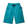 thumbnail image 6 of Bermuda Shorts for Men Summer Casual Lightweight Elastic Waist Straight Leg Loose Athletic Shorts with Zipper Pockets, 6 of 6