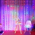 thumbnail image 1 of Curtain String Light 300 LED 8 Lighting Modes Fairy Lights Remote Control USB Powered Waterproof Lights for Christmas Bedroom Party Wedding Home Garden Wall Decorations - 4 Colors, 1 of 7
