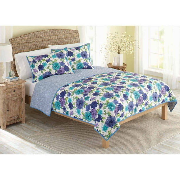 Better Homes and Gardens Quilt Collection, Watercolor Floral Walmart