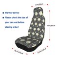 thumbnail image 4 of Pofeuu Daisies Flowers Print Automotive Car Seat Covers Flat Cloth Full Set Seat Covers,Car Seat Covers front seats for Cars Trucks and SUVs(Two packs), 4 of 7
