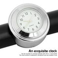 thumbnail image 3 of Waterproof Handlebar Thermometer for Motorcycles - Universal Replacement - Fits 22mm-25.4mm (7/8’‘-1’') Handlebars - Sleek Silver Shell with Black Dial Design - Monitor Temperature on Your Ride, 3 of 7