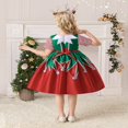 thumbnail image 3 of EIMELI Bébé Enfants Petite Fille Noël Santa Partie Robe Formelle Concours Princesse Demoiselle d'Honneur Soirée Mini Robe, 3 of 6
