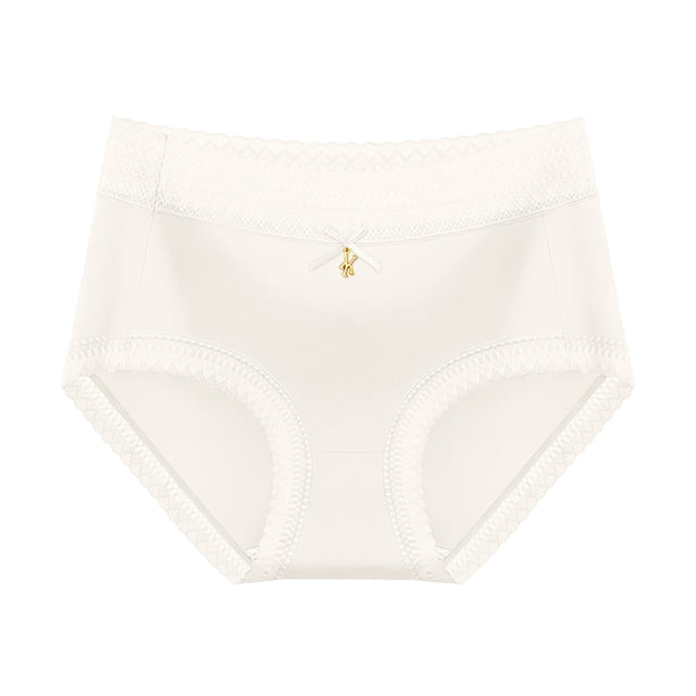 TSADFHJI sous-Vêtements String en Coton pour Femmes, Taille Haute, Blanc m