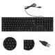 thumbnail image 3 of Teclado con cable USB Teclado de tamaño completo Teclado compacto con cable en inglés Suministro, 3 of 7