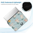 thumbnail image 2 of FORMRS 13"-13.3" Laptop Sleeve Protective Case Soft Carrying Quilted Computer Bag Cover, Green Cute Rabbits, 2 of 7