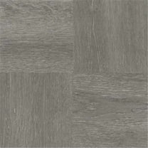 12 x 12 in. Nexus Charcoal Grey Wood Self Adhesive Vinyl Floor Tile - 20 Tiles by 20 sq. ft.