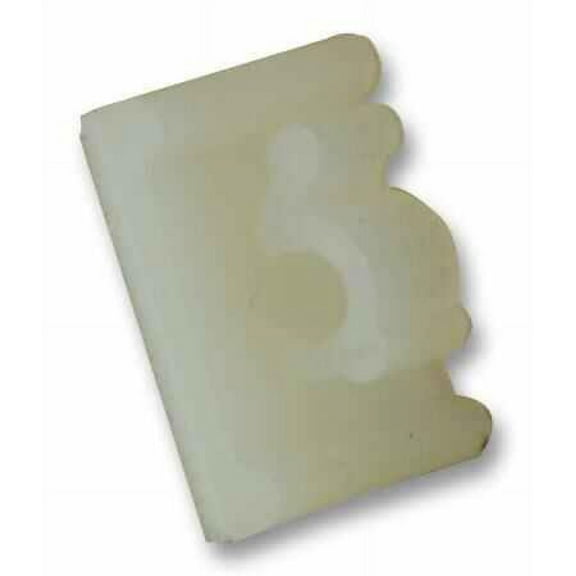 HELLERMANNTYTON - Self-adhesive Cable Clip Natural 3mm 50 Pack