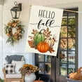 thumbnail image 4 of Fall House Flag 28x40 Inch Double Sided Outside, Rustic Hello Autumn Pumpkins Leaves Harvest Thanksgiving Large Garden Flags Seasonal Yard Farmhouse Outdoor Decoration, 4 of 6