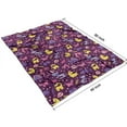 thumbnail image 4 of Purple Dinosaurs Dino Roar Pattern Blanket,Comfortable Soft Lamb Wool Throw Blanket,All Season,Warm Lightweight Blankets for Sofa Bed Couch Living Room Chair,60"x80", 4 of 4